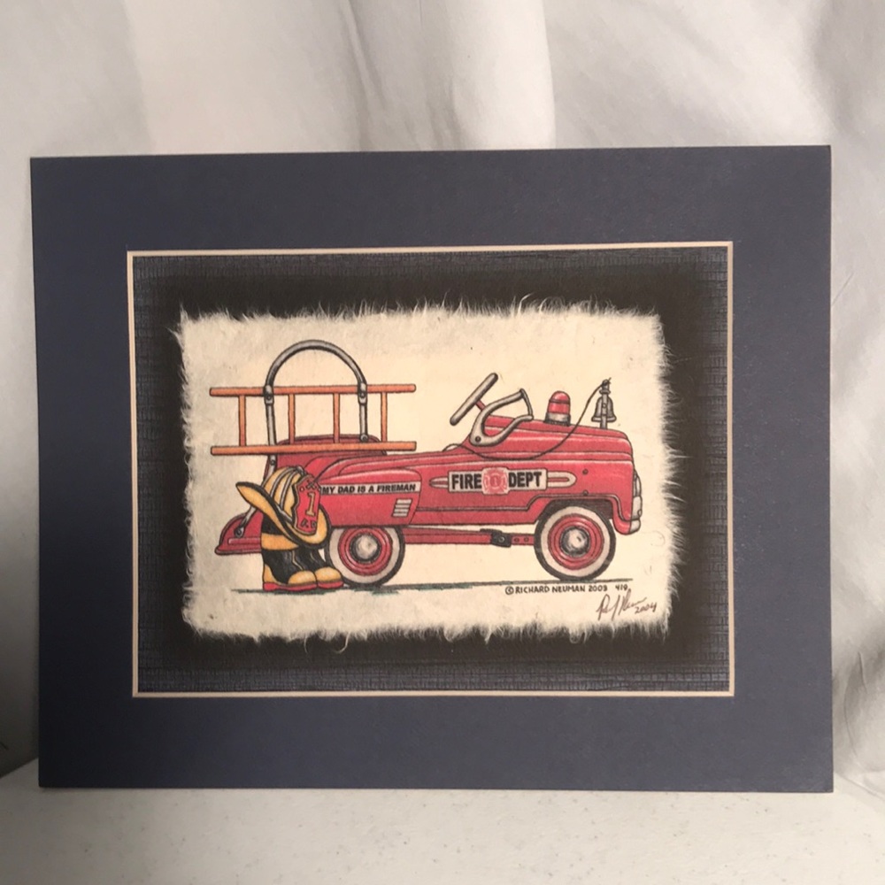 Richard Neuman fire truck print